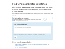 Tablet Screenshot of coordinatesfinder.com